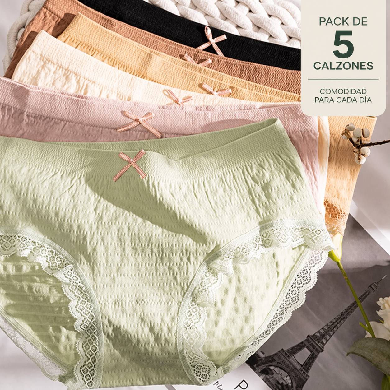 Pack de 5 calzones en colores surtidos
