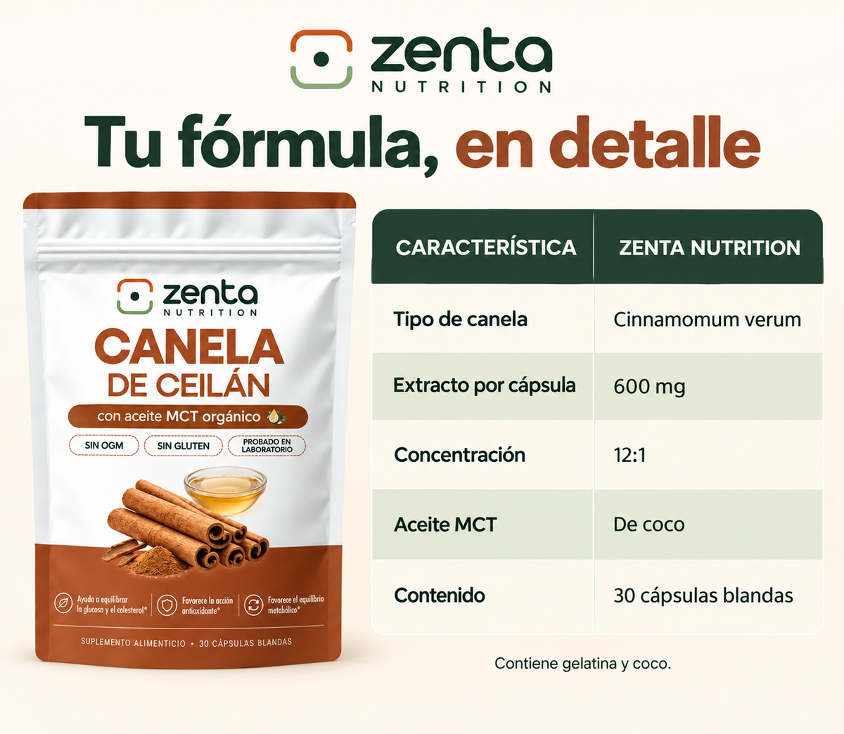 CANELA DE CEILÁN Y ACEITE MCT