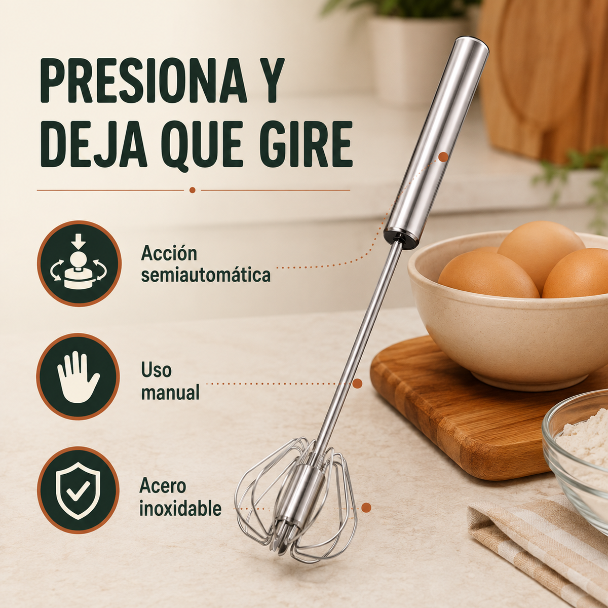 Batidor semiautomático Zenta Giro y sus características