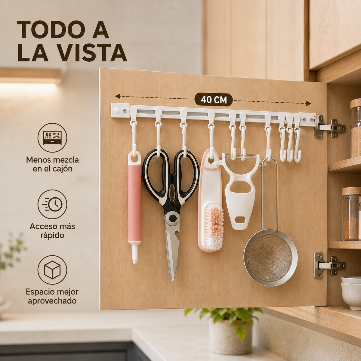 Beneficios de organización del riel Zenta Ordena