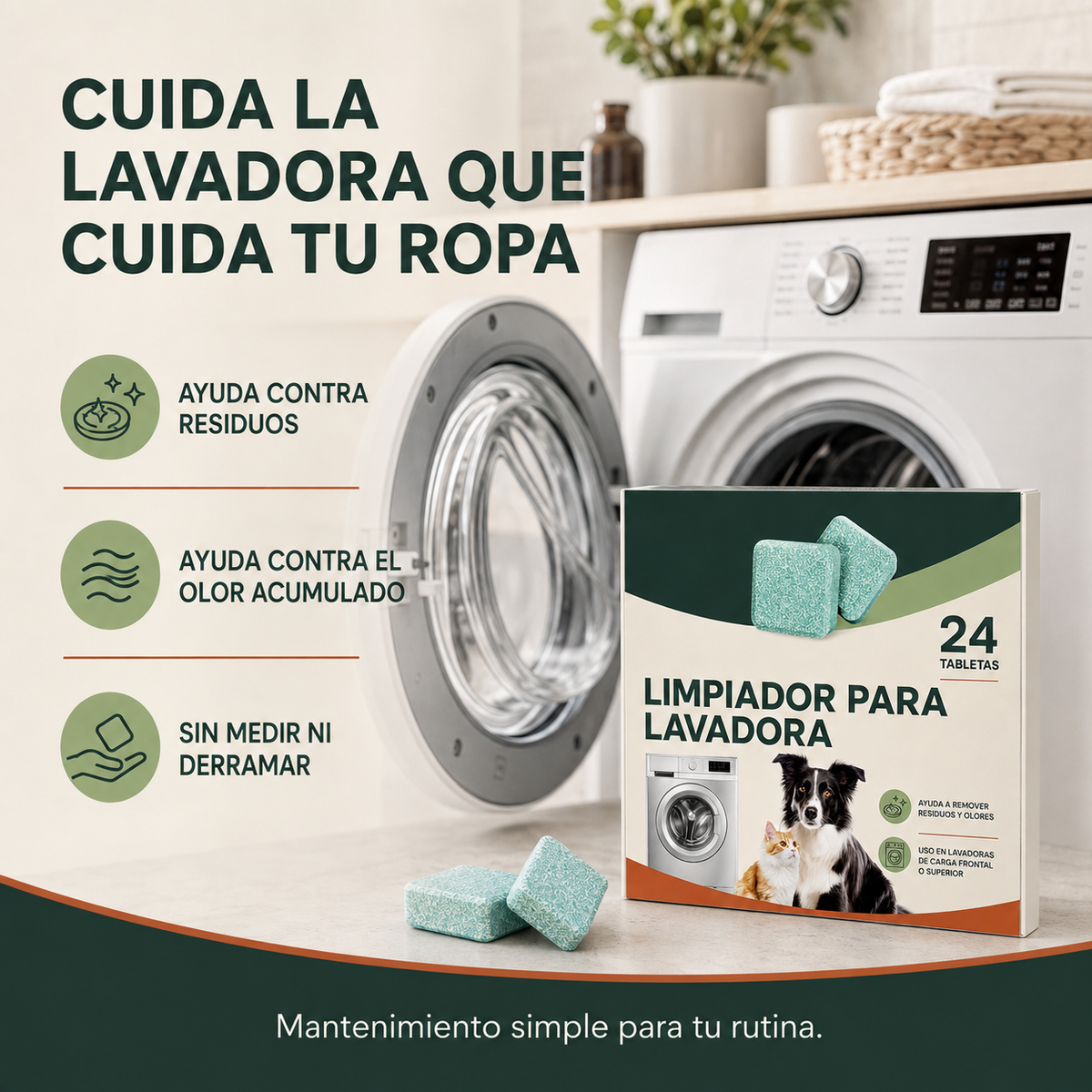 Beneficios del mantenimiento de lavadora con Zenta Renueva