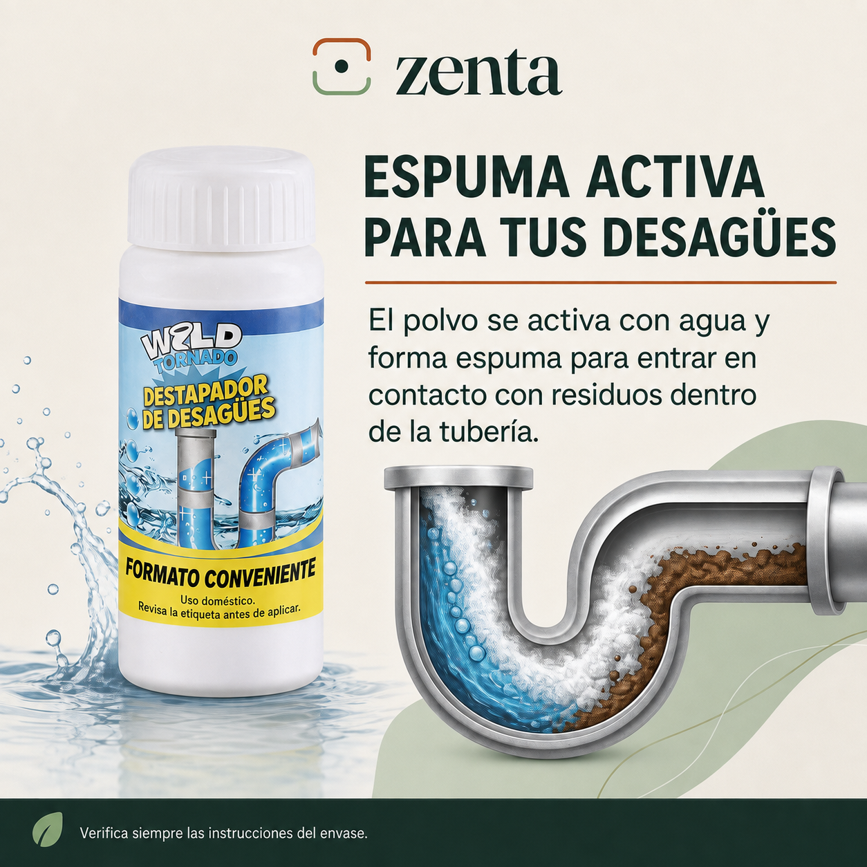 Cómo funciona la espuma activa WildTornado Pro