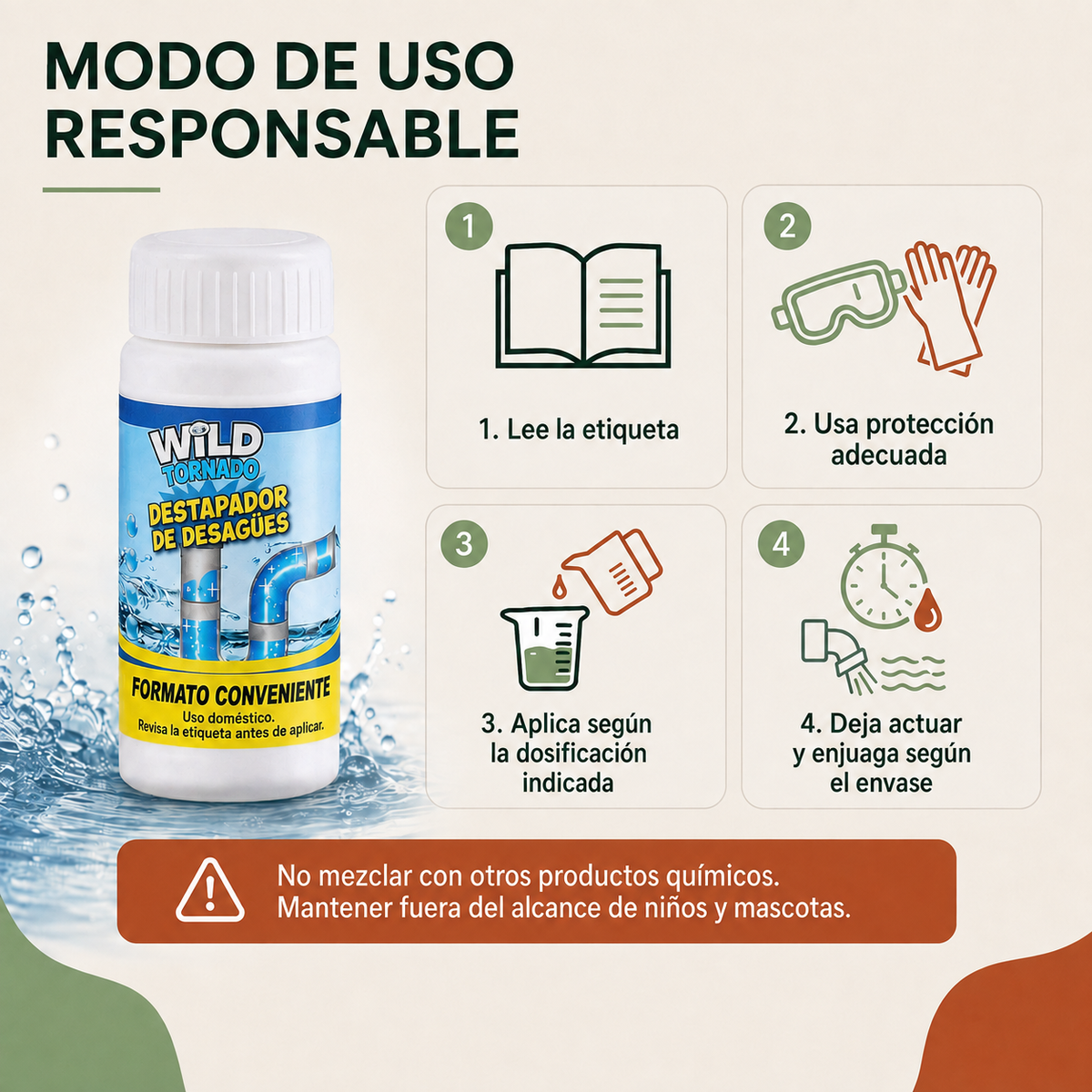 Modo de uso responsable WildTornado Pro